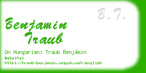 benjamin traub business card