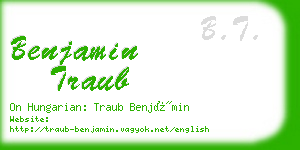 benjamin traub business card